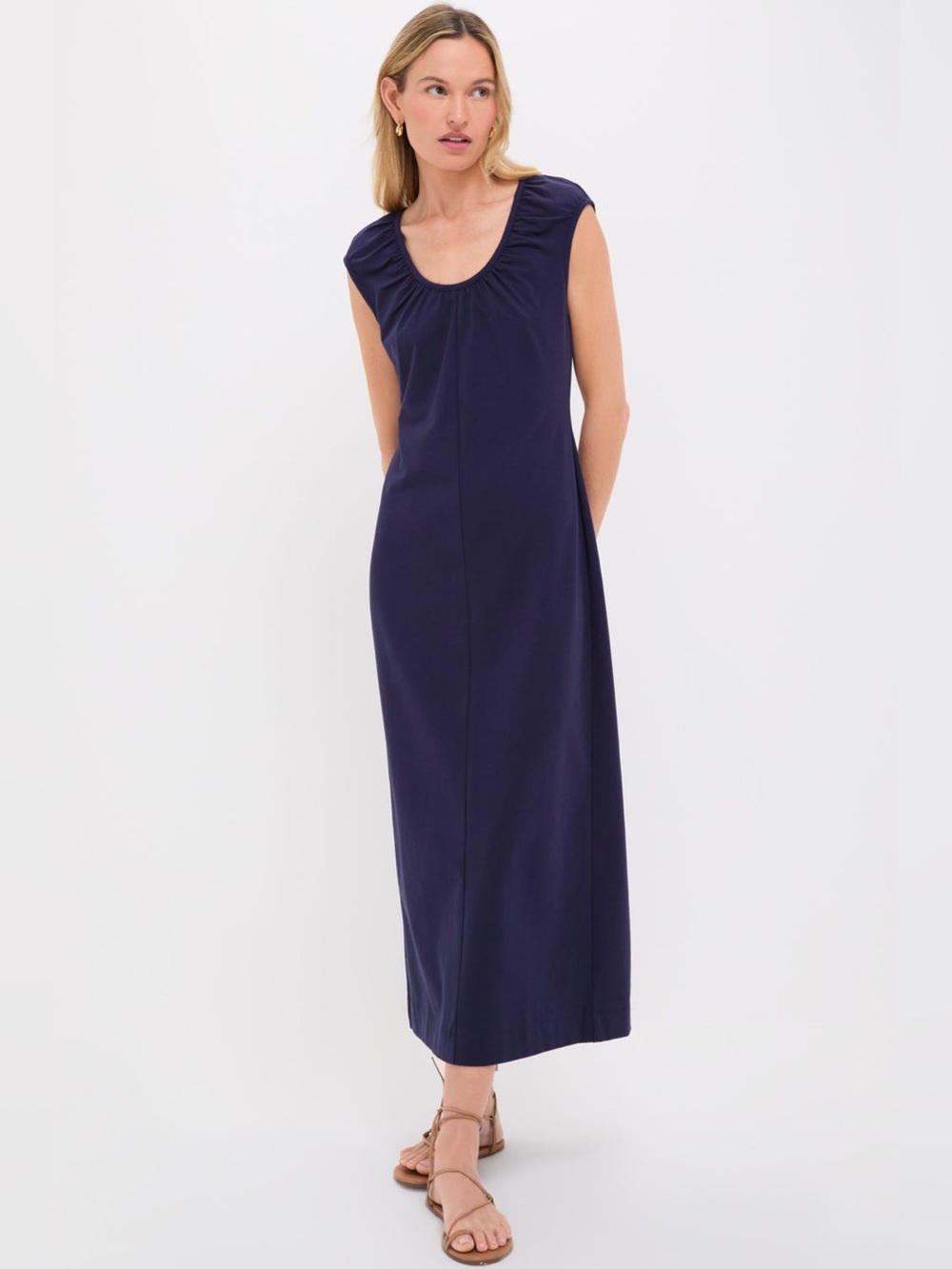 NWT Tuckernuck Pomander Place Navy Paula Knit Dress M